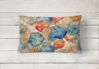 Nautical Collection Throw Pillow Throw Pillow for Indoor Couch Bed Outdoor Patio Washable, Sand Dollars 2820,12Hx16W